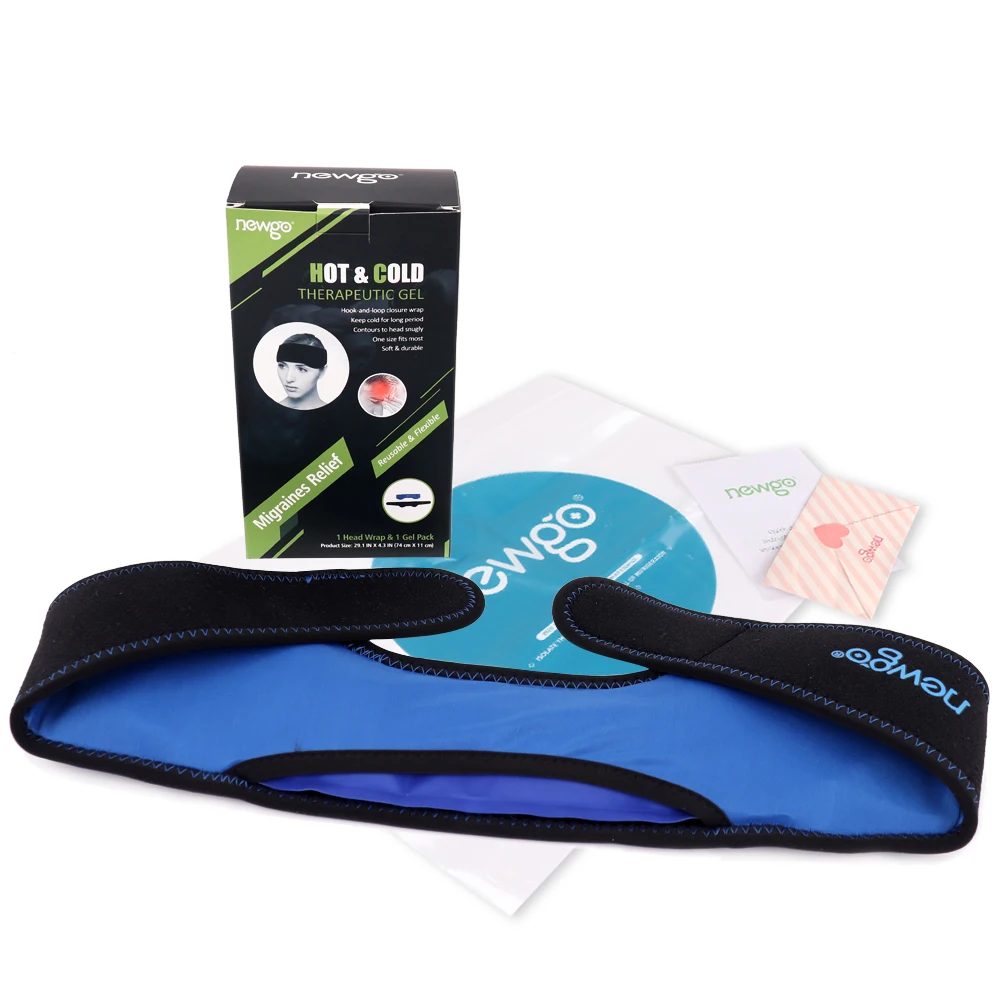 

Reusable Head Ice Pack for Migraine Relief Hot Cold Therapy Gel Ice Pack Reduce Toothaches Inflammation Flexible Ice Pack Wrap