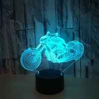 3d illusion lamp motorcycle night lights 7 colors changing led night lamp bedroom home decor kids boys birthday christmas gifts