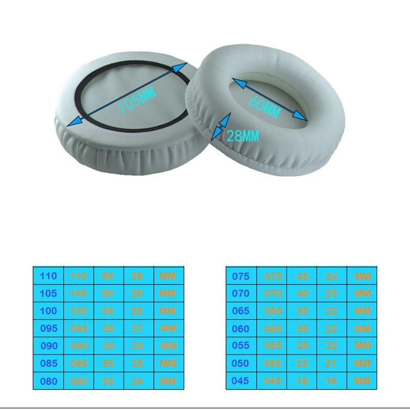 Амбушюры из Протеиновой кожи с эффектом памяти накладки для наушников 70 мм 85