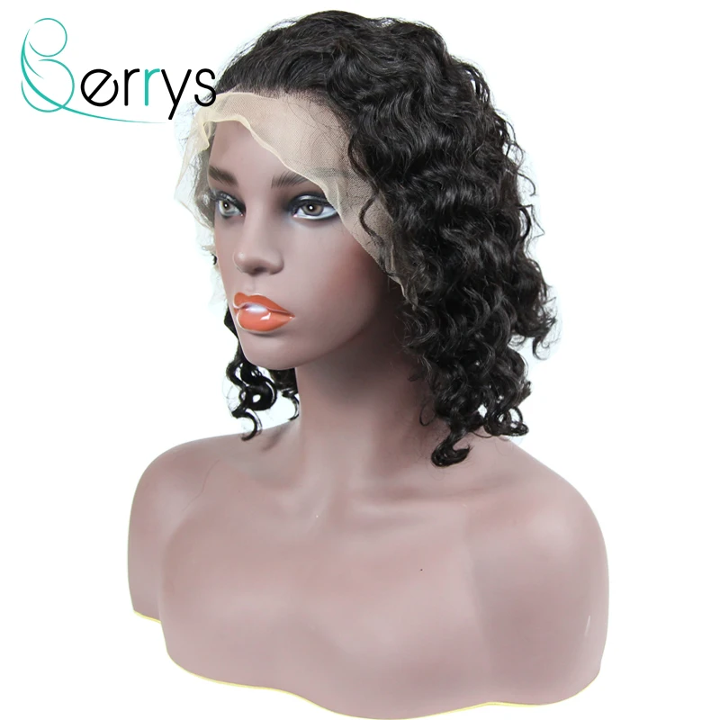 

Berryshair 10A Indian Human Hair 13x4 TRANSPARENT Lace Front Wig Loose Wave Virgin Hair Glueless Wig Pre pluncked With Baby Hair