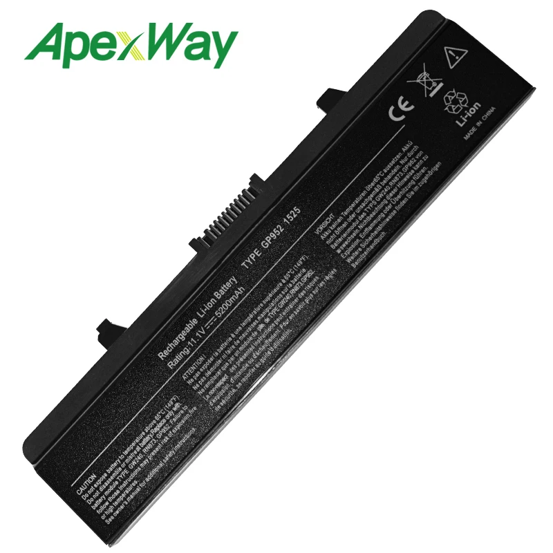 ApexWay ноутбук Батарея для Dell Inspiron 1525 1526 HP277 HP287 HP297 M911G GW241 GW240 1545 1546 C601H CR693 D608H GP952