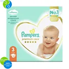 Подгузники Pampers Premium Care Размер 3, 6-10кг, 114шт.