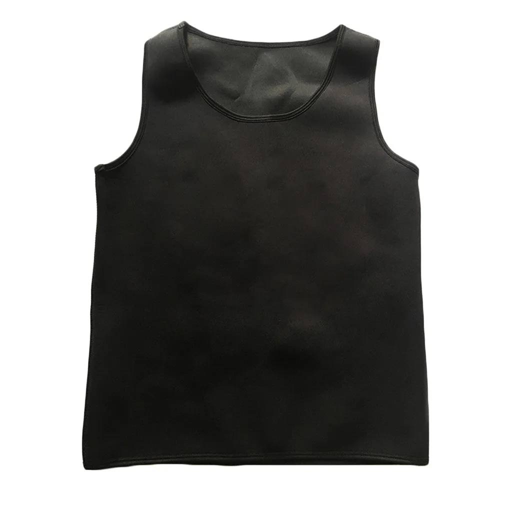 

fitness tank tops Men Shapers Neoprene Sauna Thermo Sweat Body Shaper Waist Trainer Slim Corset Vest d91023