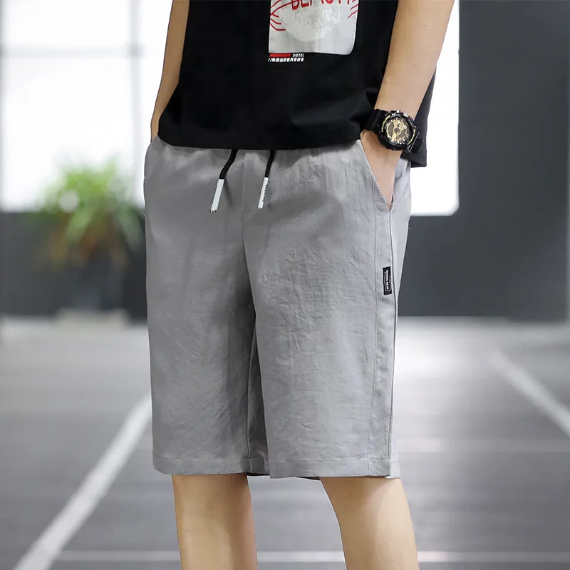 

Workwear Shorts Tide Brand Pure Color 2021 Spring And Summer Fashion Trend New Loose Five-point Pants Casual Men's Outer Pants