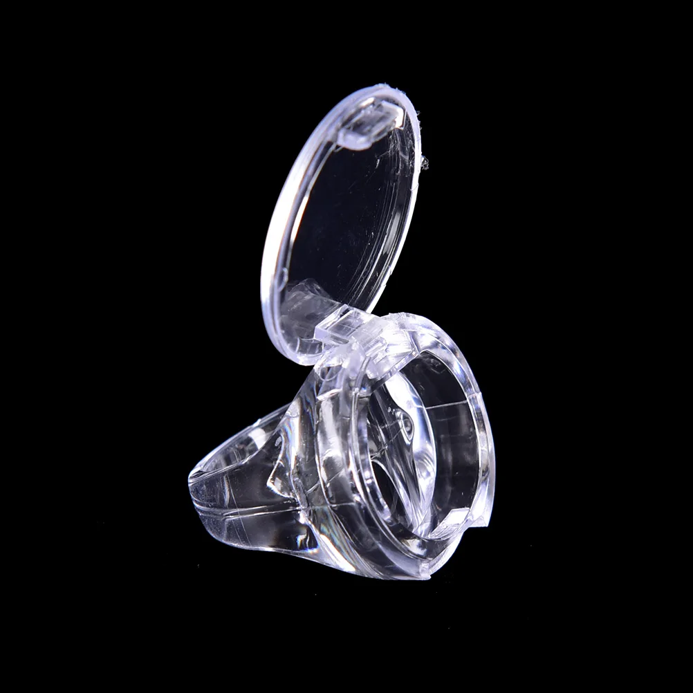 

1PC New Tattoo Pigment Ink Ring Cups Eyelash Extend Glue Holder Container With Lid Cover Cap Permanent Makeup Microblading Tool