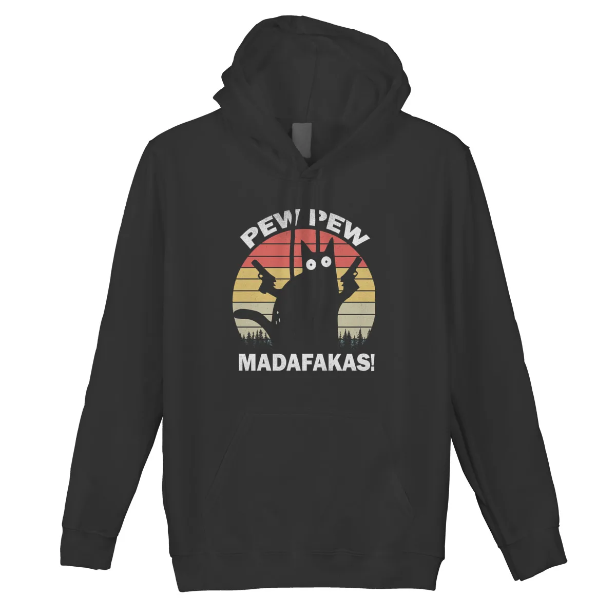 

Men's Hoodie Pew Pew Madafakas Cat Crazy Vintage Cat LovCotton Fashion Streetwear Top quality winter Mens Clothes 37169