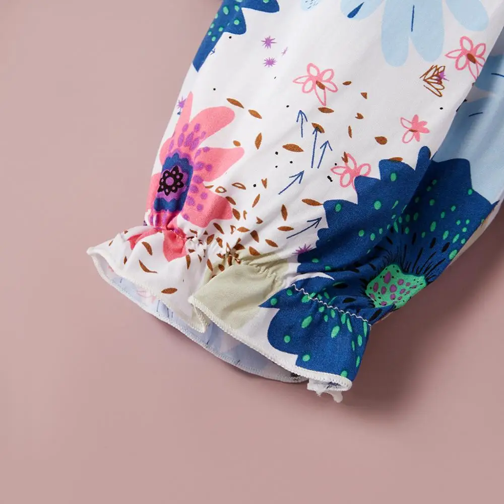 

2020 Summer Children Sets Casual Girls Sleeveless O Neck Tops Print Floral Long Pants Cute Girls Clothes Sets 2T-6T