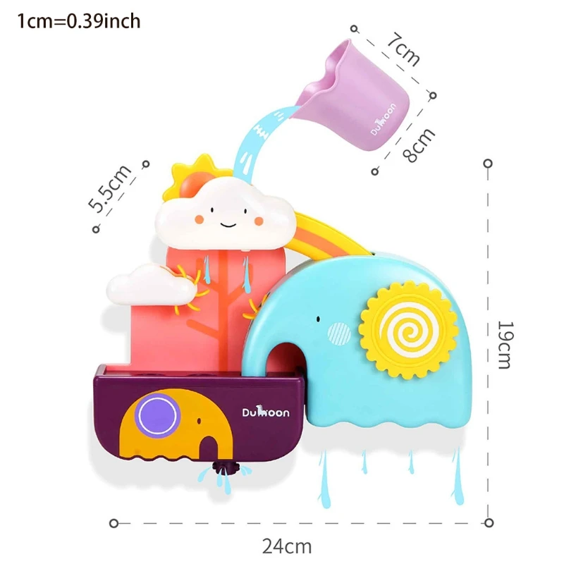 Детские Водонепроницаемые Игрушки для ванны милые слоны и облако нового малыша