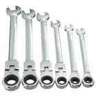 Гаечный ключ 6-12 мм, комбинированный гаечный ключ с гибкой поворотной головкой, метрический инструмент для гаража и дома