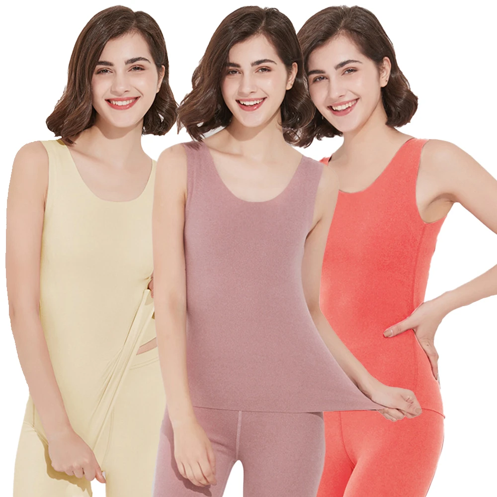 

Women Thermal Underwear Top Warm Tops Vest Women Sleeveless Slim Vest Women Camisole Warm Underwear Women Soft Thermo Shirts