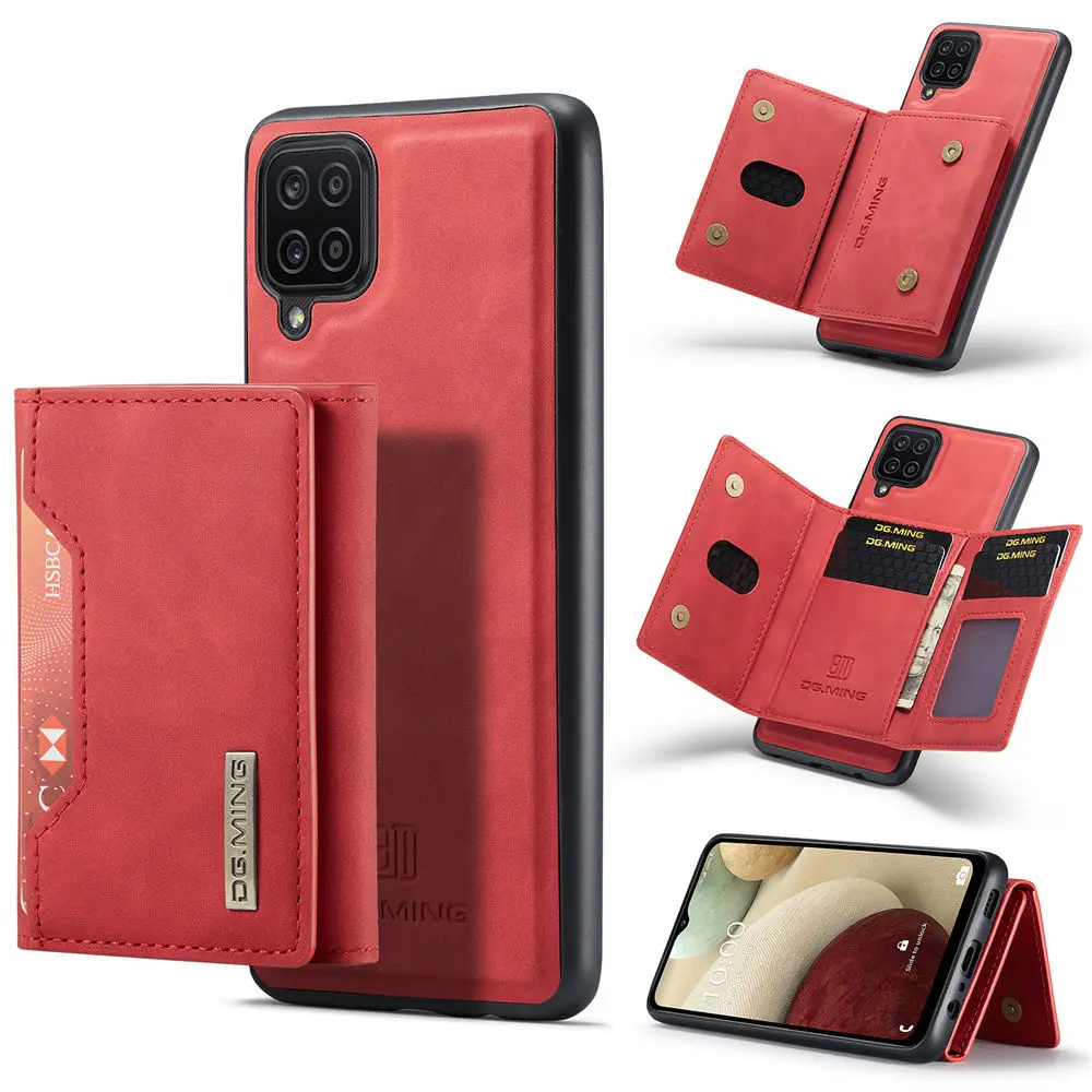 

Case For Samsung Galaxy A12 5G Leather Flip Luxury Magnetic Leather Wallet Phone Case For Card Slot Stand Full Cover