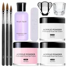 Акриловая пудра, набор для наращивания ногтей, профессиональный мономер (розовый, белый, прозрачный), кристаллическая пудра, жидкие инструменты для маникюра, * и