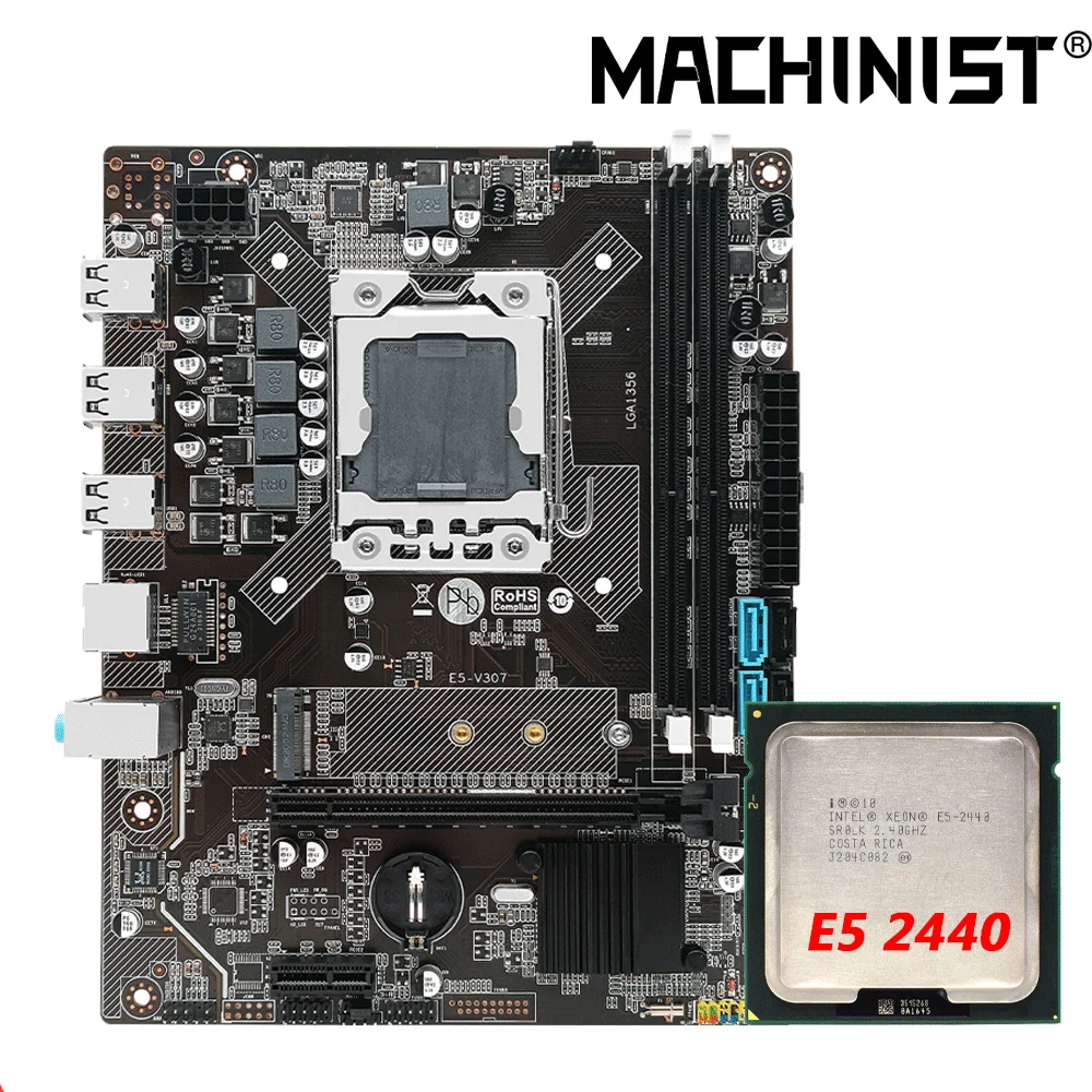 

Machinist X79 LGA 1356 комплект материнской платы с процессором Intel Xeon E5 2440 поддержка DDR3 память ECC REG RAM X79 E5 V304