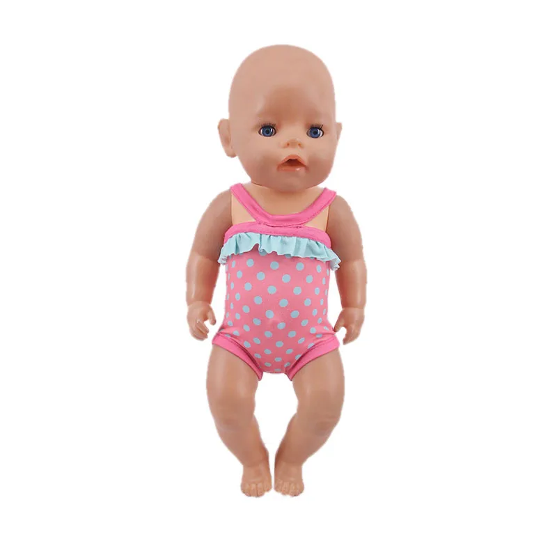 1 шт. купальный костюм в 12 стилях Одежда для кукол размером 18 дюймов и 43 см