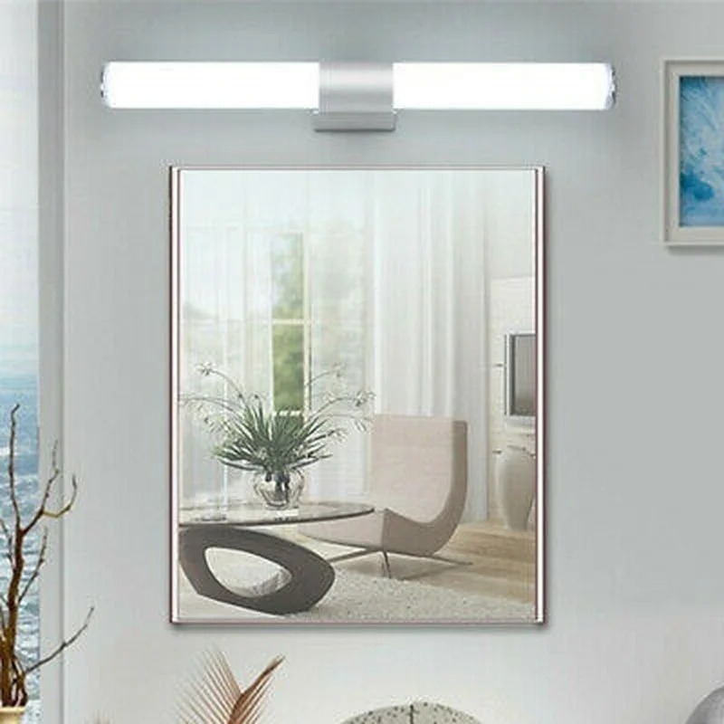 

12/16/22 Вт современный Ванная комната Vanity светодиодный светильник акриловая передняя светодиодный зеркала стены туалета