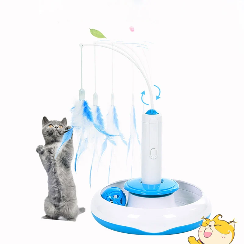 

Игрушки для кошек, палочки для кошек игрушки для домашних животных Прямая поставка от производителя, кошачьи игрушки электрические вращающиеся перо играть кошачьего лотка интерактивные игрушки для детей забавный кот-стик горячая распродажа