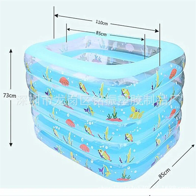 

Children's Toy Bathing Pool Square Inflatable Baby Bathtub Environmental PVC Baby Bathing Supplies Infant Swimming Pool Bathtub