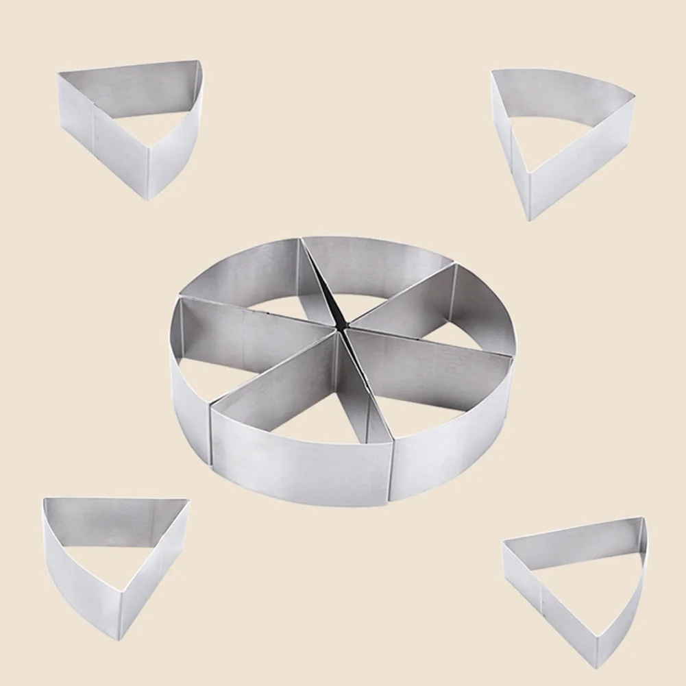 

Cake Ring Reusable Baking 6 Layered Slice Tool Mousse Divide Multi-Purpose Heat Resistant Decorating Mold Cutter Stainless Steel
