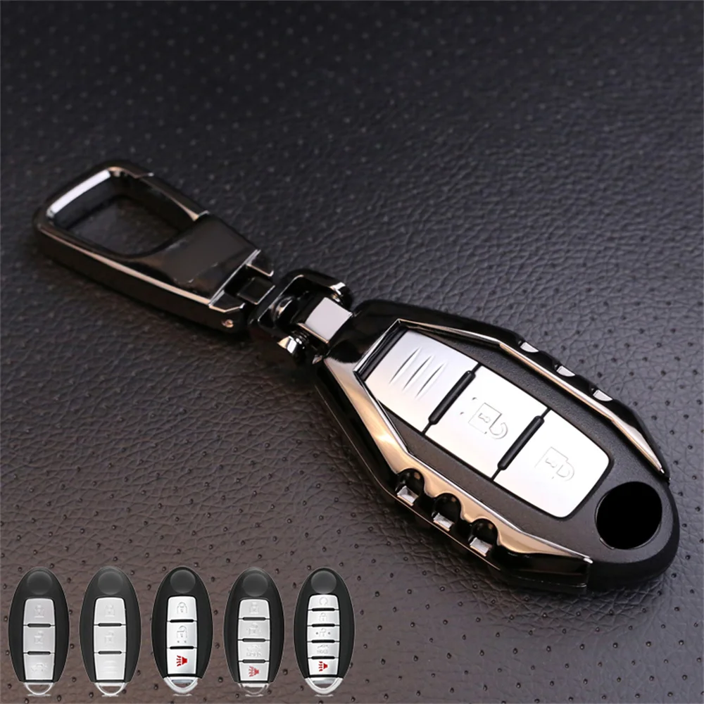 

1Pc Zinc Alloy Car Key Fob Case Cover For Nissan Titan Rogue GTR Sentra Infiniti