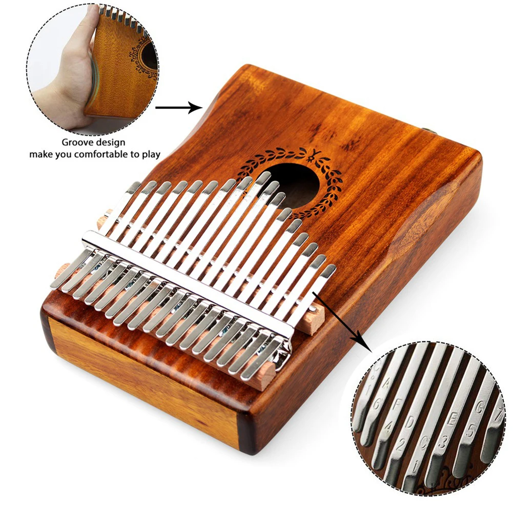 17 клавиш EQ kalimba акации большой палец пианино звено динамик электрический датчик