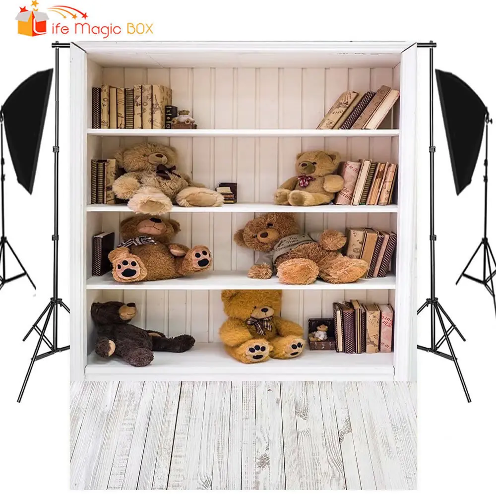 LIFE MAGIC BOX Фотофон с игрушечной полкой для детской фотостудии|Фон фотосъёмки| |