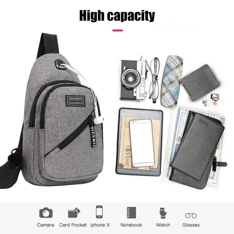 

Men's Messengers Bag School Waist Bag Zipped Travel Crossbody Outdoor Sports Trip Unisex Ladies Pack Large Shoulder Bag Casual