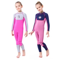 3mm neoprene kids diving suit wetsuit children for girls keep warm one piece long sleeves uv protection swimwear