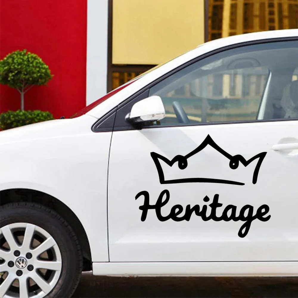 Cute Majestic Crown Car Wrap Vinyl Car Sticker 3D Car Styling
