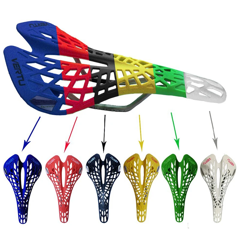 1pc VERTU Super Light Plastic Factory Agents Bicycle Saddle Mountain MTB Bike Seat 5 Colors PVC Cushion Sillin