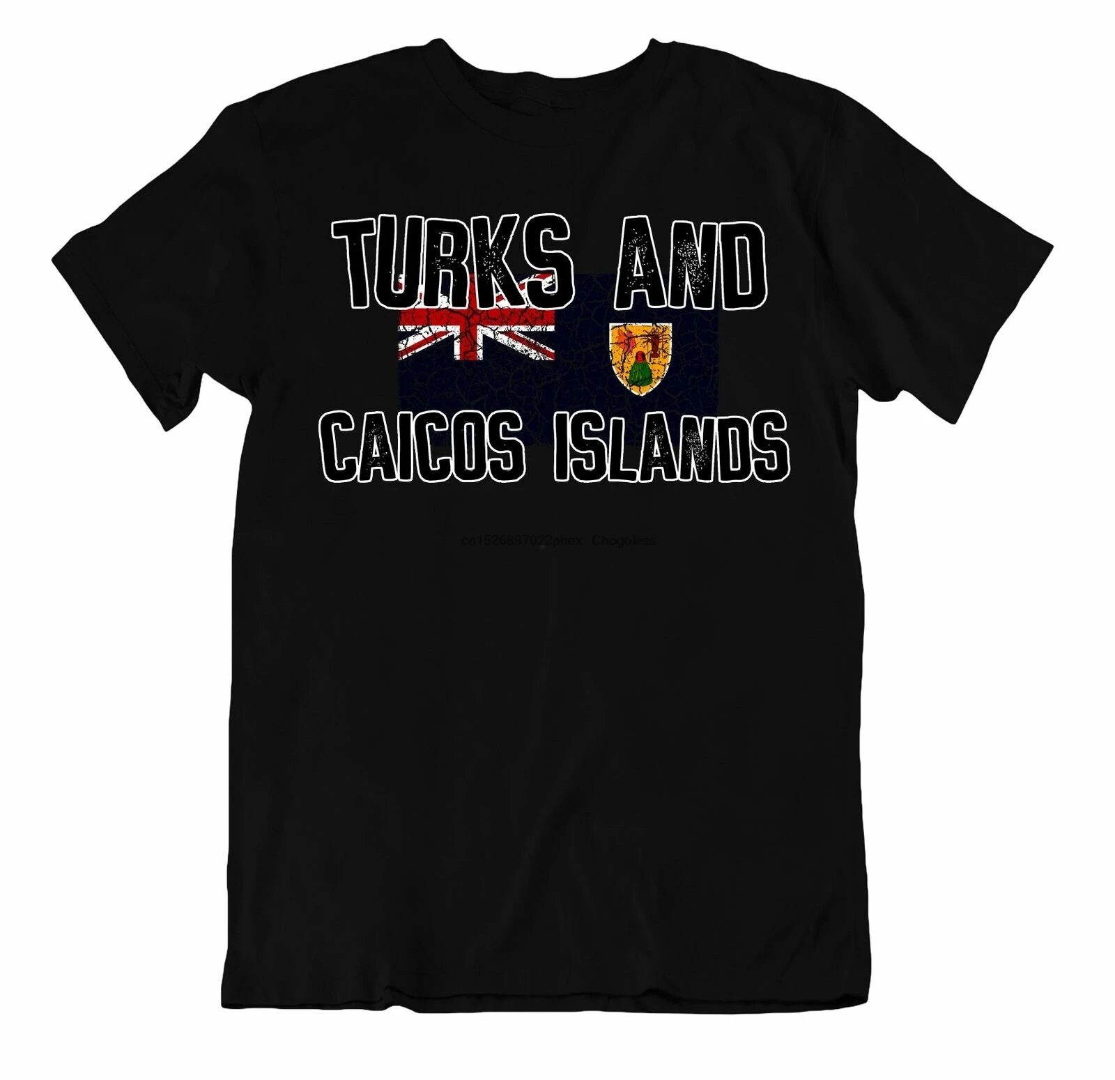 Флаг Футболка острова Теркс и Кайкос модный страна сувенир логотип