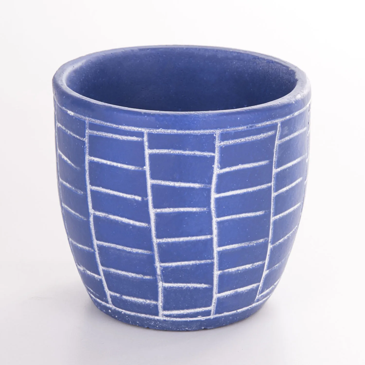 

Украшенный на стену темно-синий бетонный горшок Veramaya 13,5x12,5 см