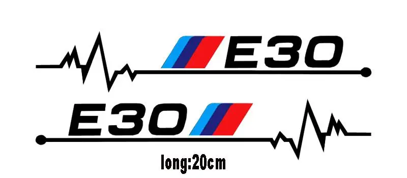 

Personality Car Sticker 2pcs Car Windows Sticker for BMW E30 E34 E36 E39 E46 E60 E61E87 E90