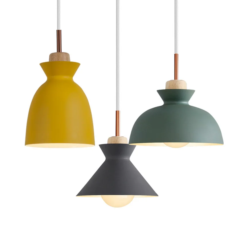 

Modern Nordic Minimalist Creative Hanging Lights Bar Lighting Living Room Lamps Dining Room Fixtures Restaurant Pendant Lights