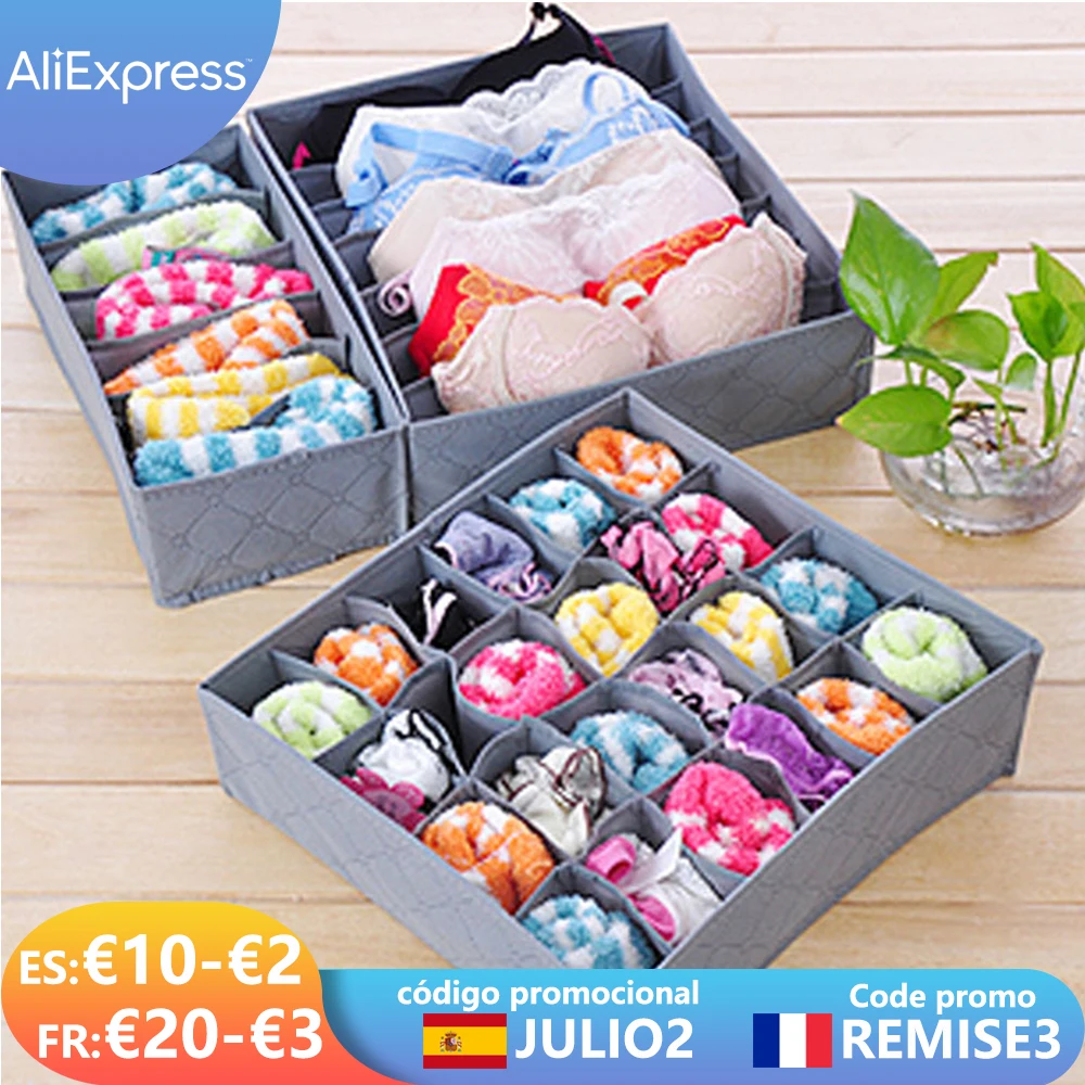 3 шт./компл. складные ящики органайзеры коробка для хранения чехол бюстгальтеров