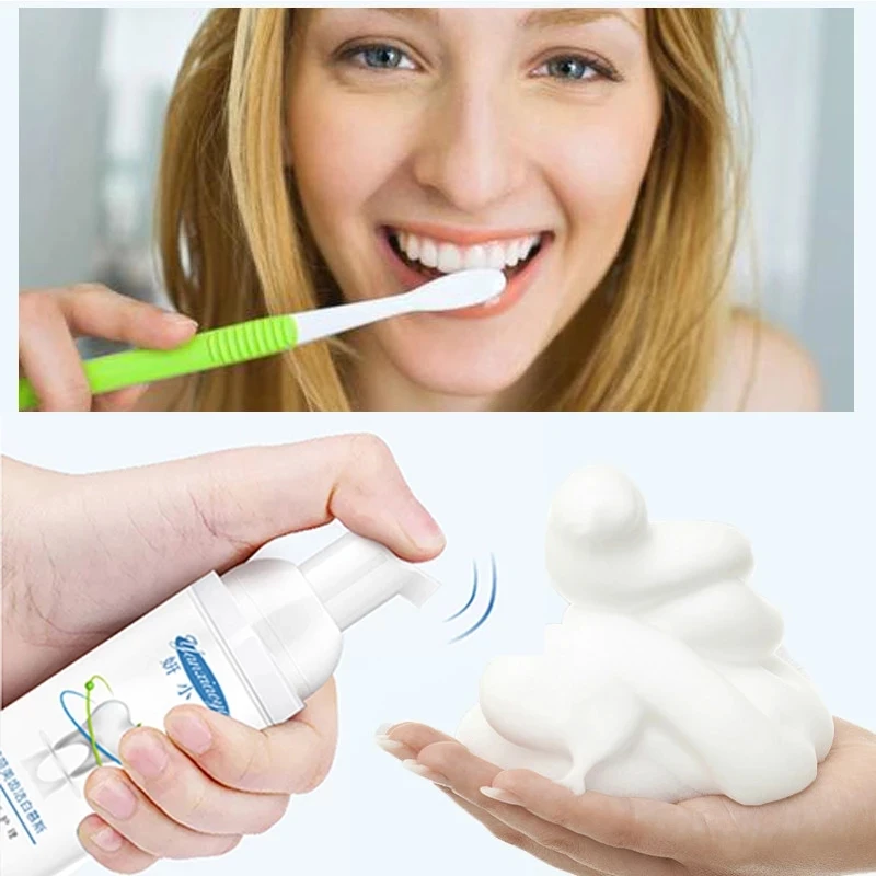 

60g Teeth Whitening Shining Tooth-Cleaning Mousse Toothpaste Oral Hygiene Removes Plaque Stains Bad Breath