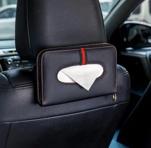 Автомобильный тканевый ящик из искусственной кожи козырек от солнца коробка