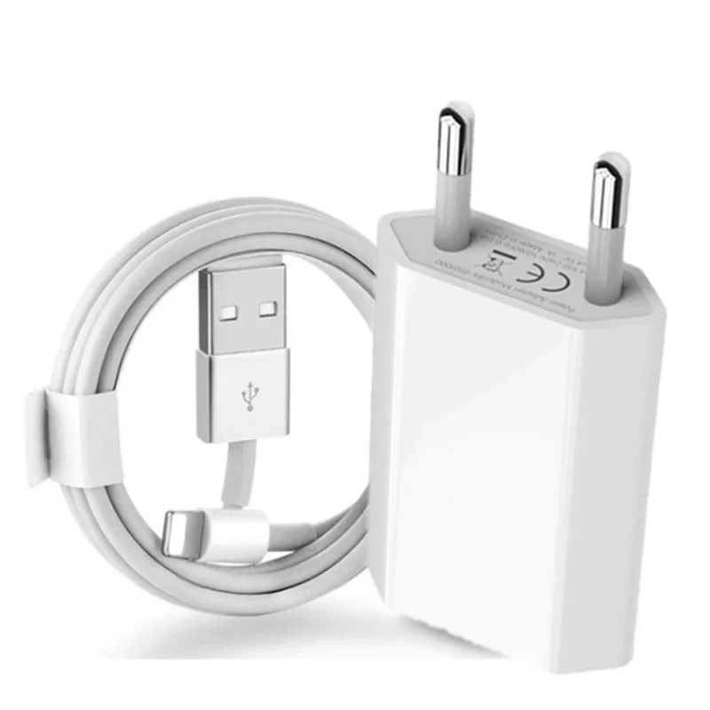 USB-кабель для зарядки телефонов, с евровилкой, для iPhone 13, 12 PRO MAX MINI, 11, XR, XS, SE