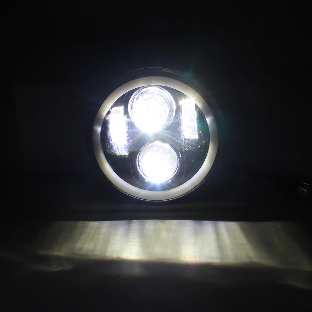 5 3/4 &quot5 75 дюймов светодиодный проектор мотоцикла полный Halo фара для Sportster| |