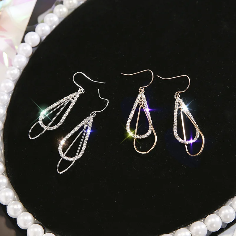 

LATS New Korea Exaggerated Geometric Water Drop Earrings Long Personality Dangle Earrings for Women 2020 Fashion Jewelry Earings