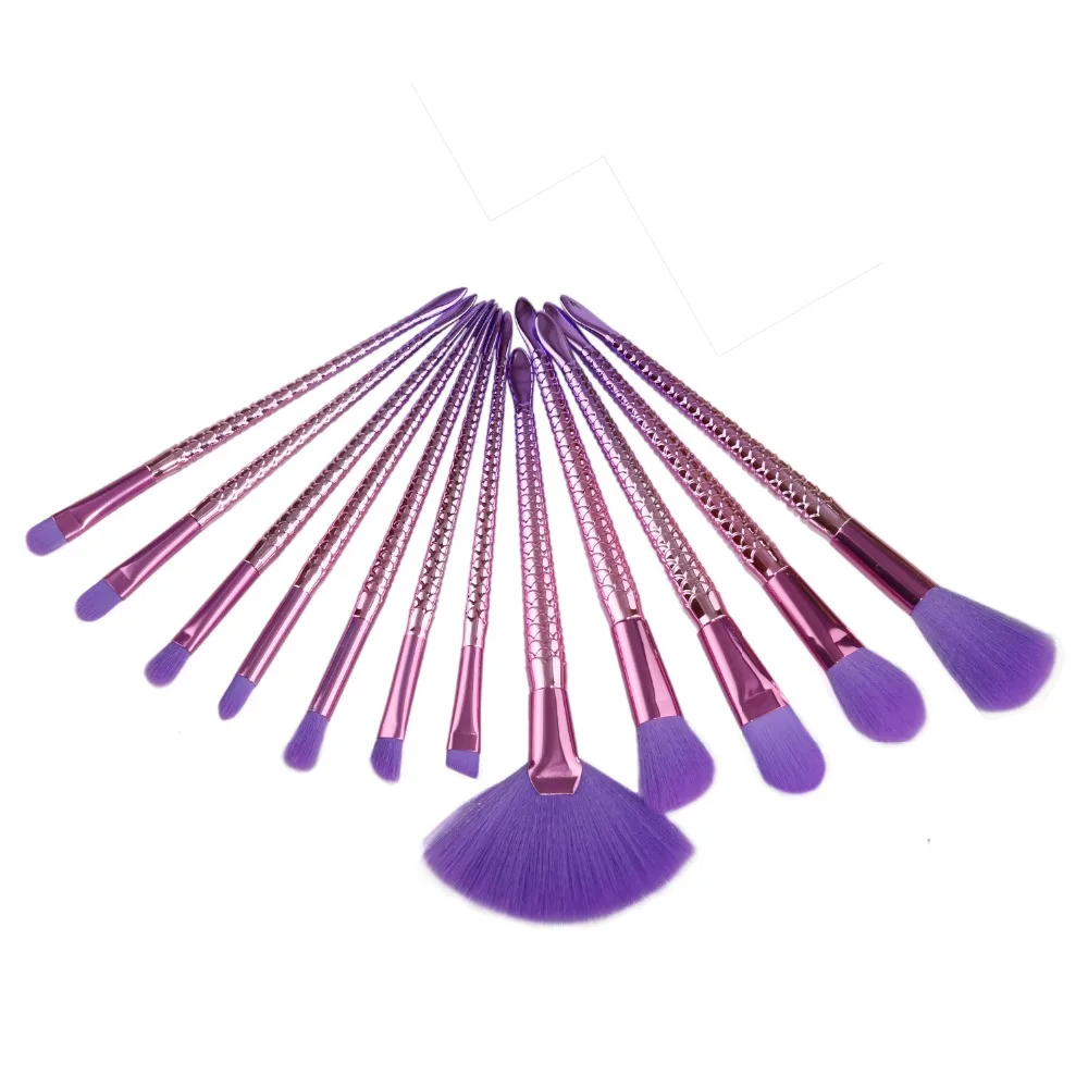 Кисти для макияжа в форме русалки 12 шт.|Аппликатор теней век| |