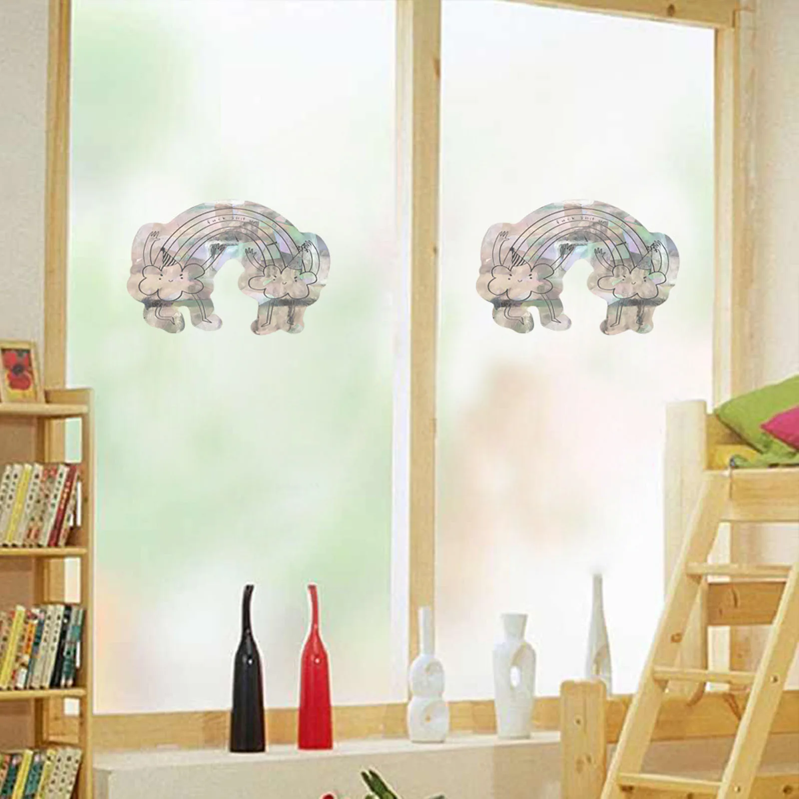 Домашний декор декоративная наклейка на окно солнце радужная украшение для дома