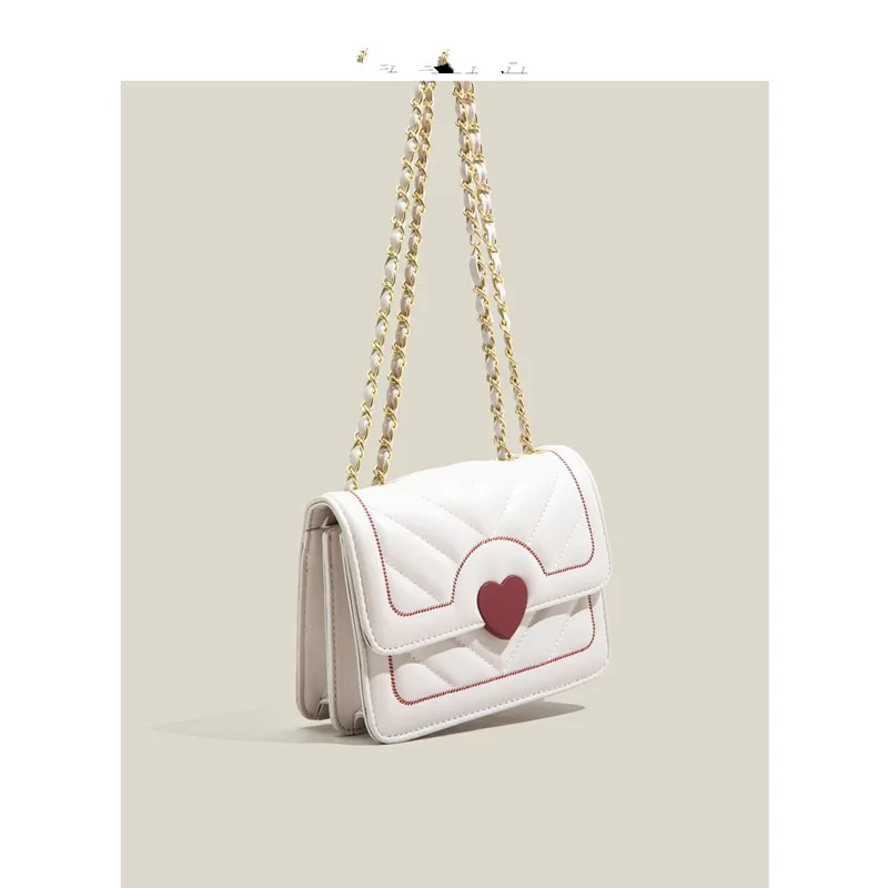 

Maxdutti английская офисная дамская модная сумка, женский простой мессенджер на цепочке, белая ретро маленькая квадратная сумка, сумка для подм...