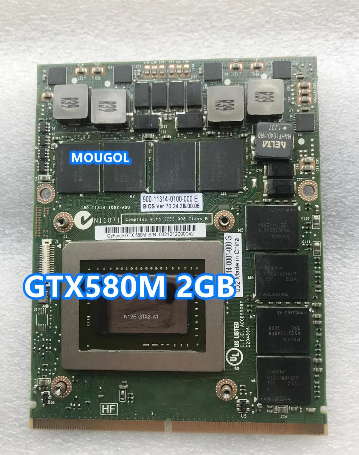 Видеокарта GeForce GTX580M GTX 580M Vga для ноутбука Dell Alienware M15X M17x R2 R3 R4|Картридеры| |