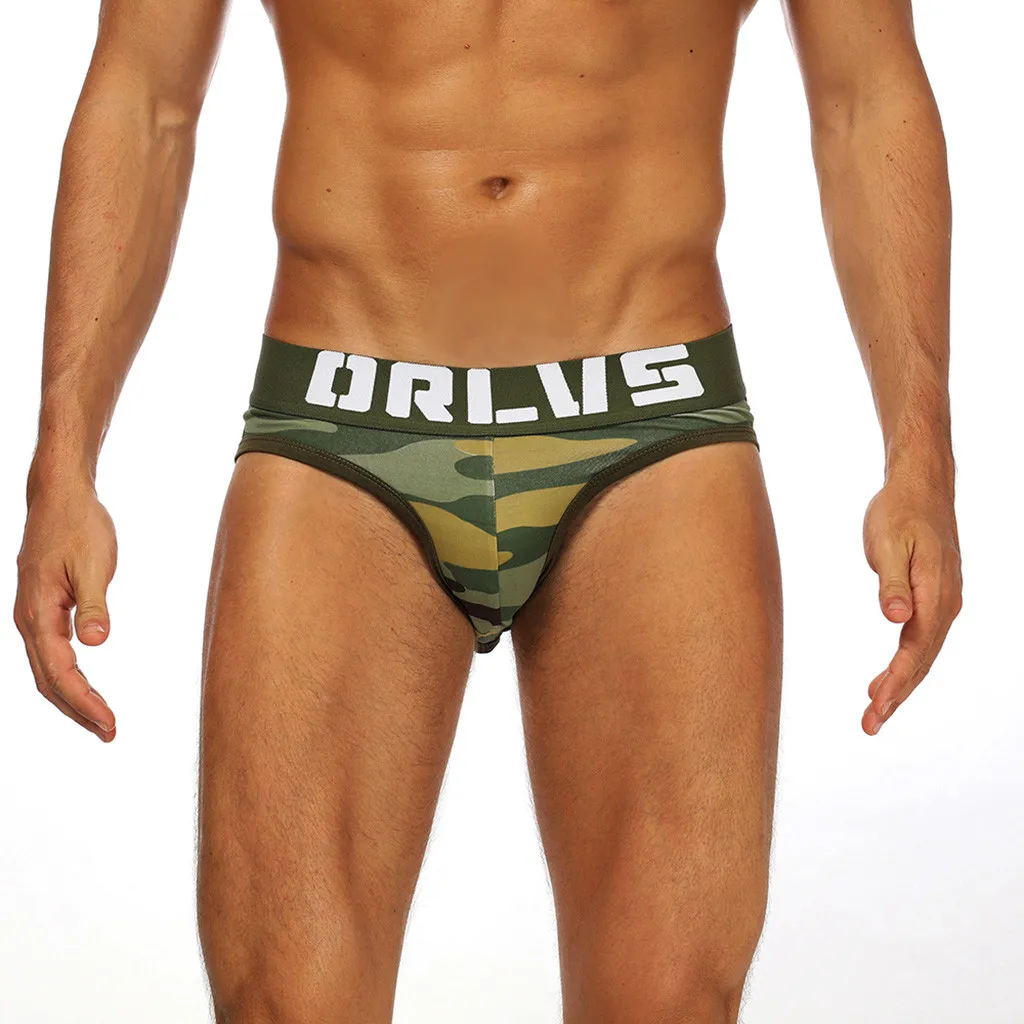 Gay Sexy Underwear Men Letter Printed Boxer Shorts Bulge Pouch Underpants Ropa Interior Hombre |