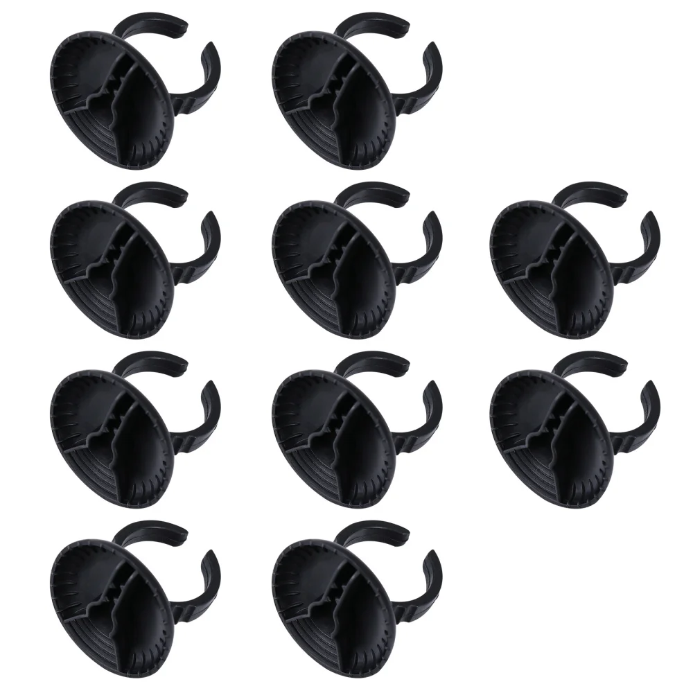 

10pcs Eyelash Extension Pigment Cup Ring Embroidered Ring Cup Makeup Supplies