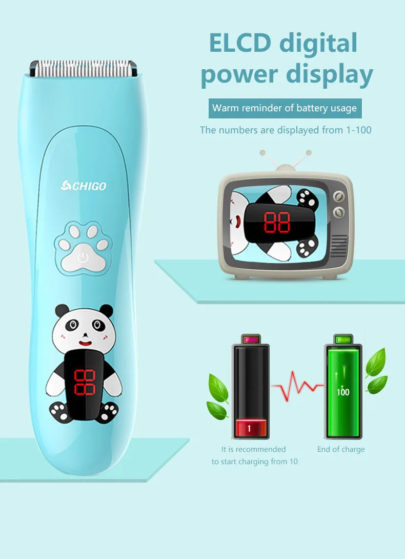 

Safe Baby hair clipper ultra-quiet shaved hair charging clippers themselves newborn baby shaving hair clippers