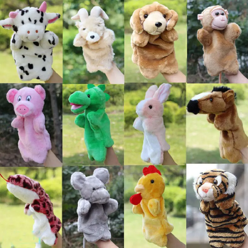 Имитация животных медведь панда свинья собака ручная кукла мягкая плюшевая