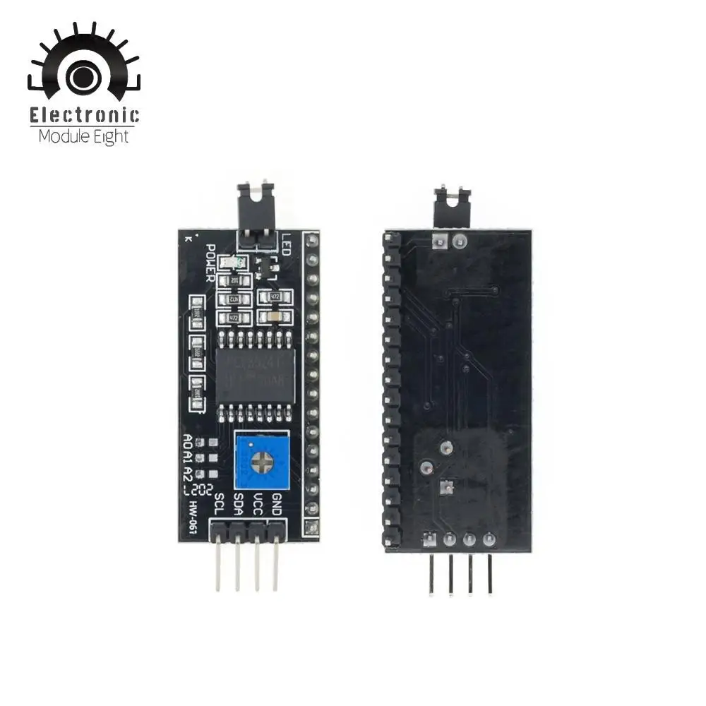 10 шт. ЖК-дисплей 1602 дюйма Φ 16x2 символа PCF8574T PCF8574 интерфейс IIC I2C 5 В | Электронные