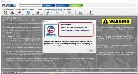 Новейшее универсальное программное обеспечение для ПК Allison DOC 2019 + файлы GEN5
