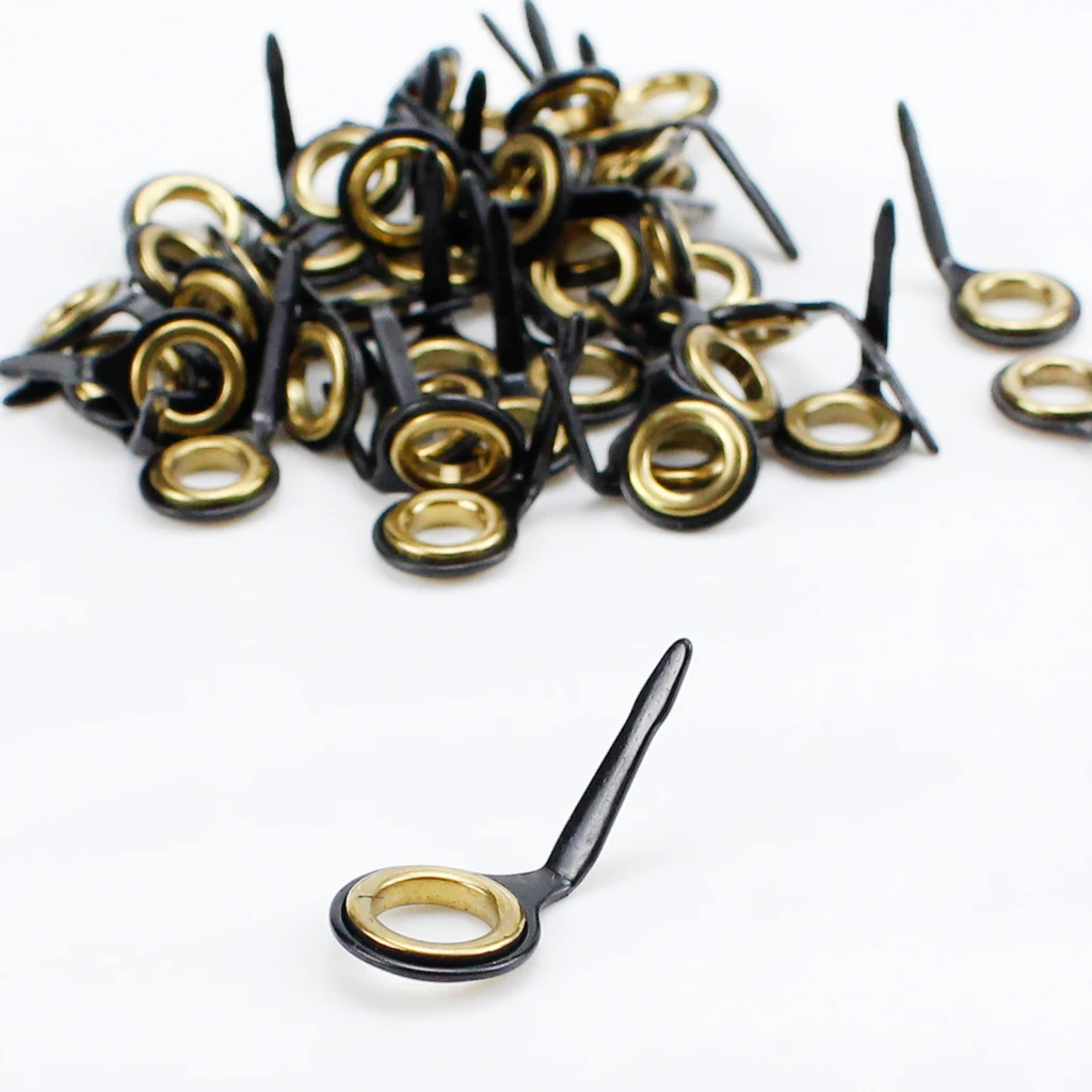 40 Piece Single Leg Fishing Rod Ring Eye Guide Rings Set Repair Kit Building Tools Accessories Pesca | Спорт и развлечения